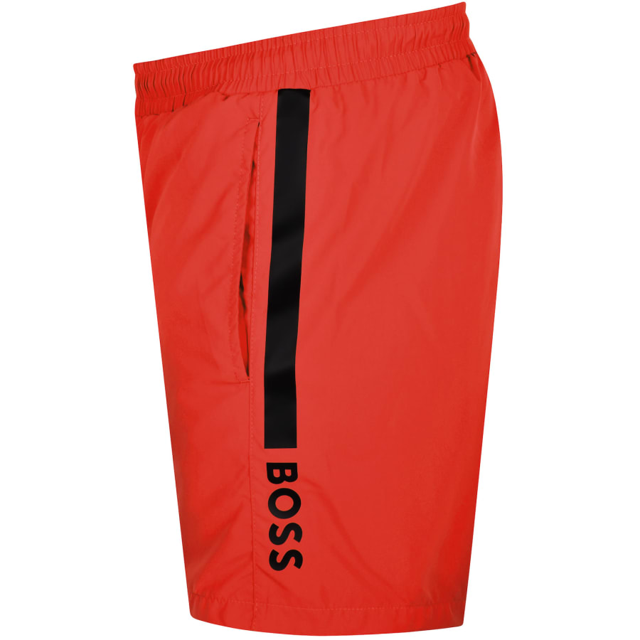 BOSS Dolphin Swim Shorts Red Mainline Menswear United States